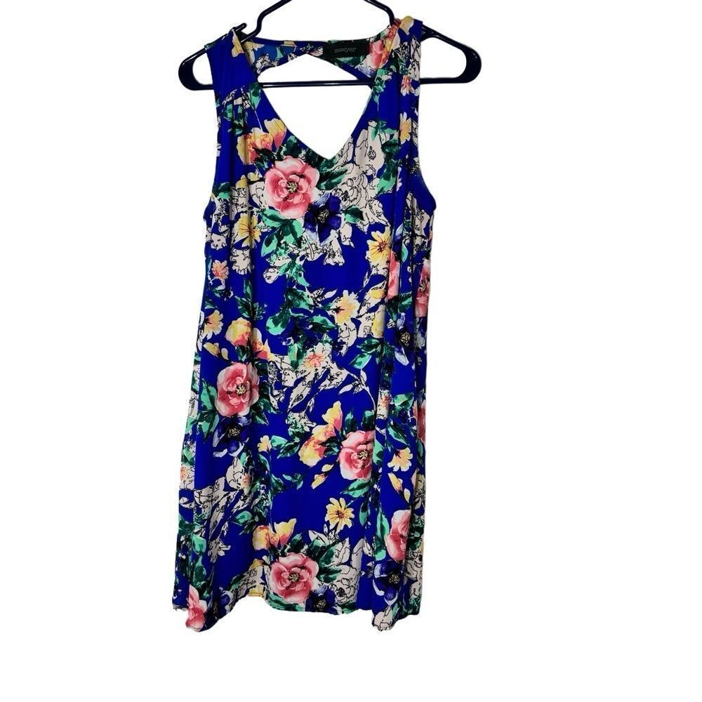 Sawyer Collection Sleeveless Open Back Pullover Floral Dress Size M # D22164-06